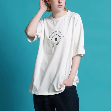 YOIDORE　KAMINARISAMA 半袖Tシャツ  オーバーサイズ ワイドシルエット 826205
