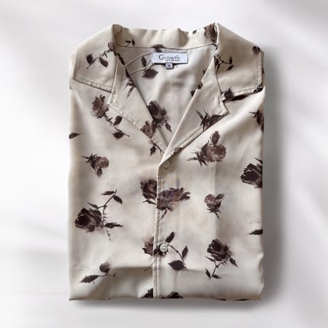 花柄シャツ ポリエステル オープンカラー メンズ 252-3620