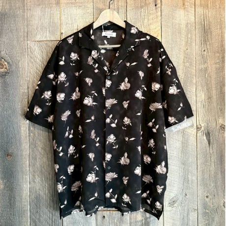 花柄シャツ ポリエステル オープンカラー メンズ 252-3620