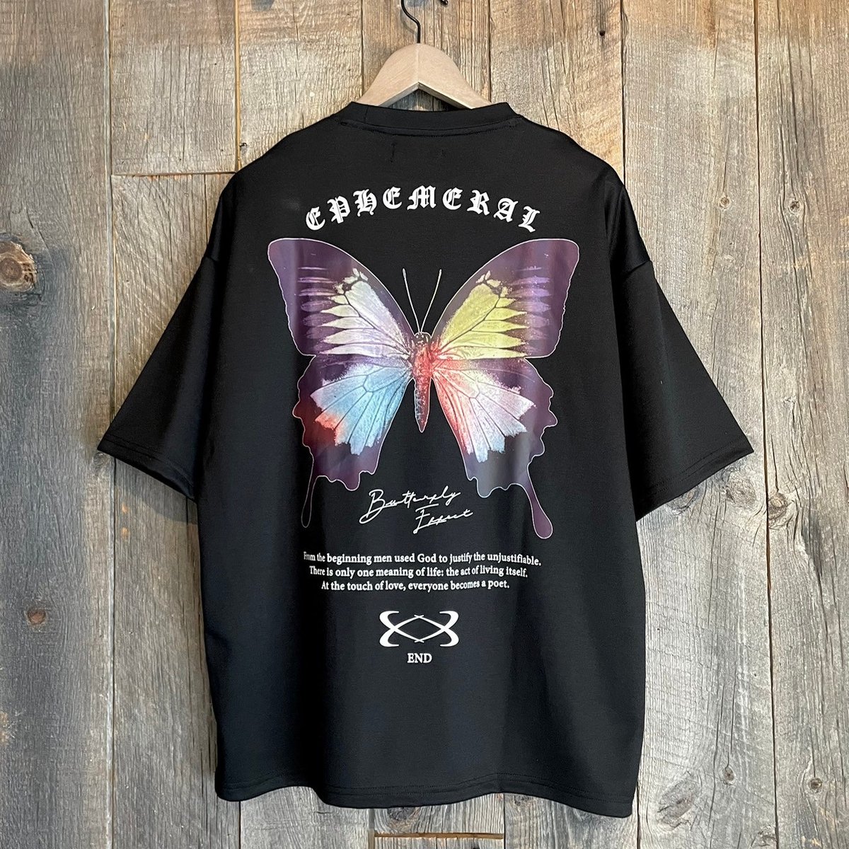 全2色】バタフライ半袖Tシャツ 124401 | VARG Giraffe larch 