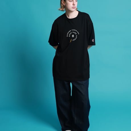 YOIDORE　KAMINARISAMA 半袖Tシャツ  オーバーサイズ ワイドシルエット 826205
