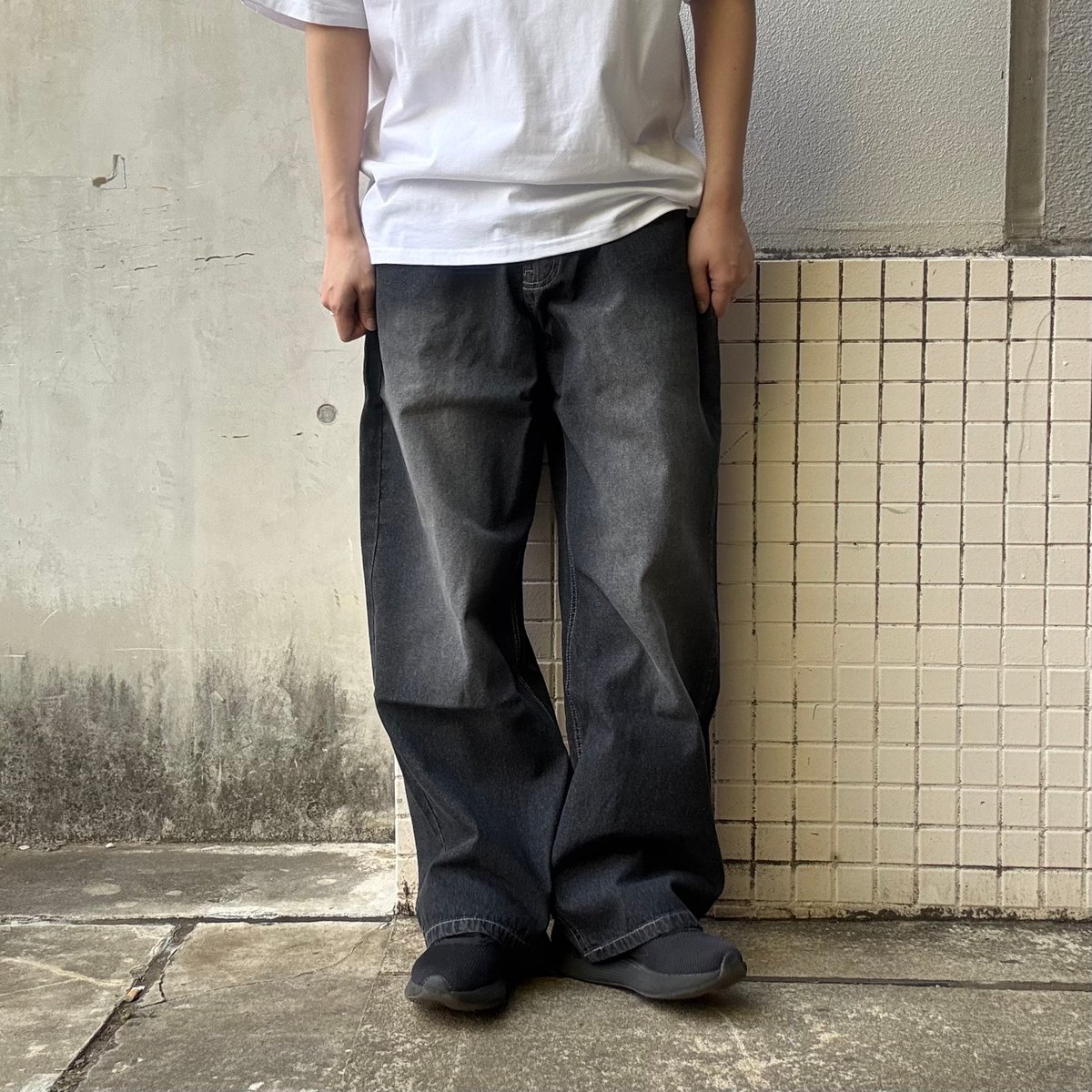 ワイワイバンバンワイバババーン 全3色】ワイドバギーデニム 810766 | VARG Giraffe larch