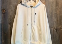 【全3色】　薔薇フード刺繍フルZIPパーカー　253-3047