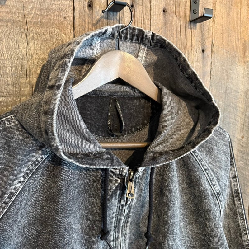 全2色】ケミカルデニムフードジャケット 224329 | VARG Giraffe larch