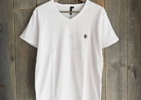 【全2色】1ポイントテレコVネックTシャツ　　235587