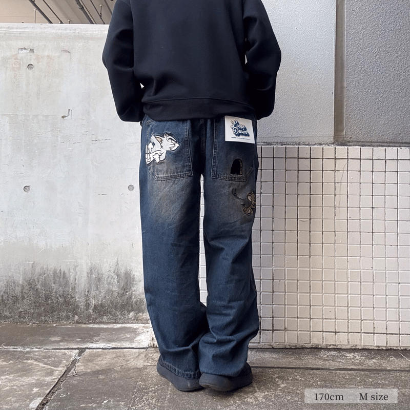 全3色】トムジェリデニムパンツ 24170900 | VARG Giraffe larch