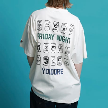 YOIDORE ヘベレケビール半袖Tシャツ オーバーサイズ ワイドシルエット 826209