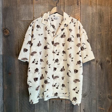 花柄シャツ ポリエステル オープンカラー メンズ 252-3620