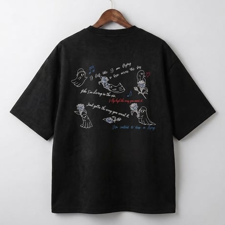 スウェードTシャツ ファントム刺繍 半袖 262-3106
