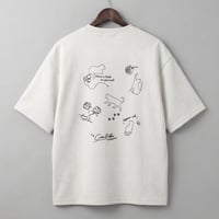 【全3色】ネコバラスウェード半袖Tシャツ　63700708