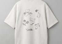 【全3色】ネコバラスウェード半袖Tシャツ　63700708