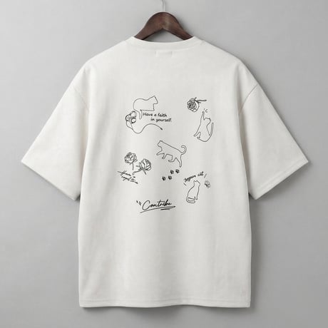 スウェード素材半袖Tシャツ 63700708