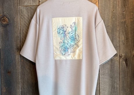 【全3色】接触冷感ポンチ貼付半袖Tシャツ（C柄フラワー）　　53700710