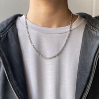 らせんチェーンネックレス アクセサリー カジュアル メンズ NL3537-20-24