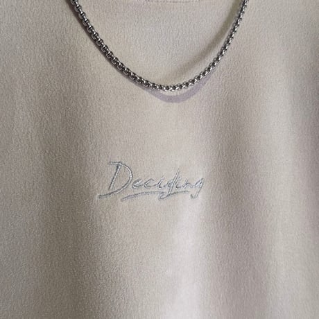 【全2色】ネックレス付スウェードタッチ半袖Tシャツ　　N26-407-21S