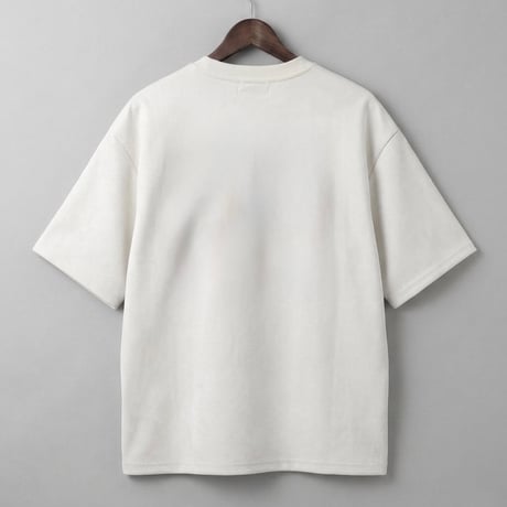 スウェードTシャツ ハート猫刺繍 半袖 カジュアル メンズ 262-3126