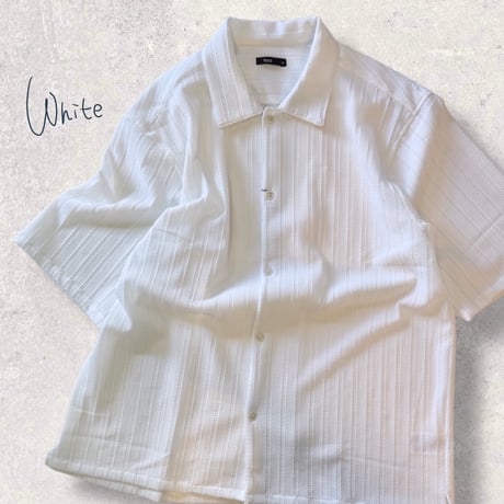 メッシュシャツ ワイドシルエット 透け感ショートシャツ 441054
