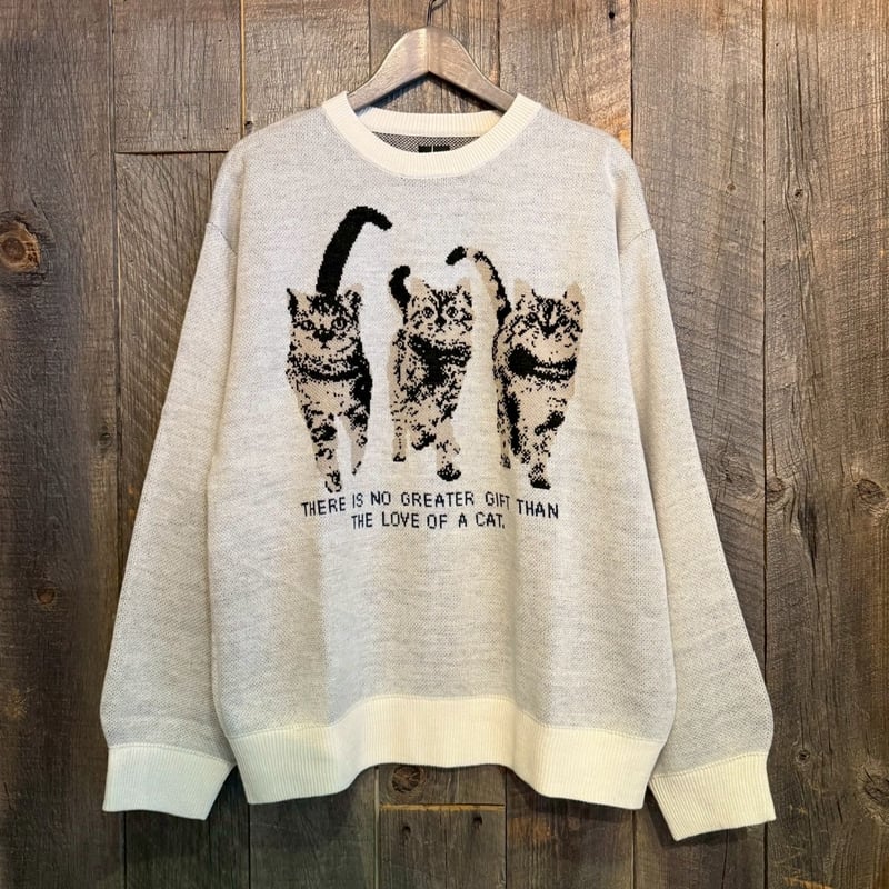 全3色】両面アニマルJQDニット E25342L | VARG Giraffe larch