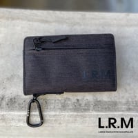 ポリエステル ミドルウォレット カラビナ付き 多収納 財布 CMK20-0717
