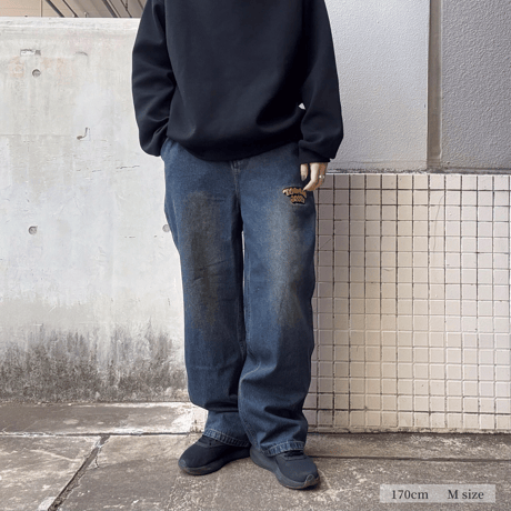 デニムパンツ コットン混 カジュアル メンズ 24170900