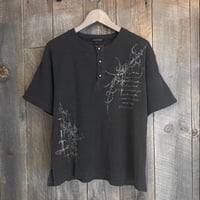 【全3色】ピグメントワッフルヘンリーネックTシャツ　235710