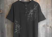 【全3色】ピグメントワッフルヘンリーネックTシャツ　235710