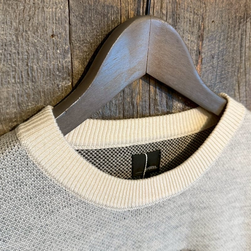 全3色】両面アニマルJQDニット E25342L | VARG Giraffe larch