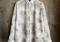 【全2色】 総柄エステル長袖シャツ　　　NM26SP03