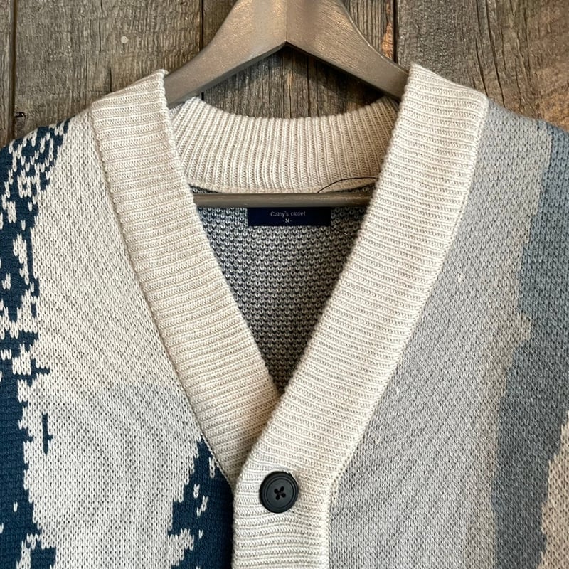 全3色】カラースプラッシュ柄ニットカーディガン 41706002 | VARG Gir