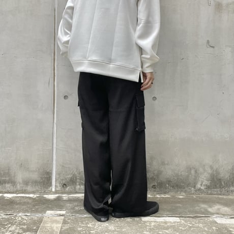トロミワイドカーゴパンツ ゆったりシルエット メンズ　 233-3421