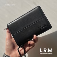 フェイクレザーミドルウォレット カード12枚収納 二つ折り財布 CMK22-0799