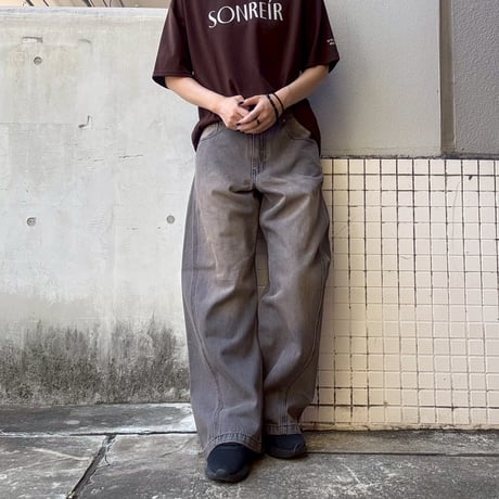 立体デニムカーブパンツ　  メンズ 054310
