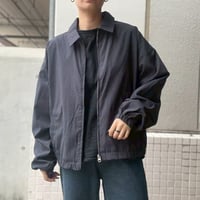 楊柳ジャケット ポリエステル ZIPアップ オーバーサイズ メンズ WRK25-226-03