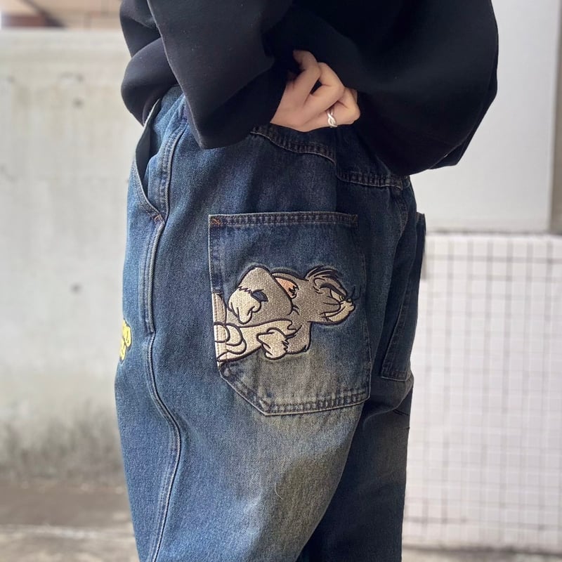 全3色】トムジェリデニムパンツ 24170900 | VARG Giraffe larch