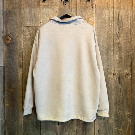【全3色】ローズスウェードハーフZIP長袖プルオーバー　253-3086