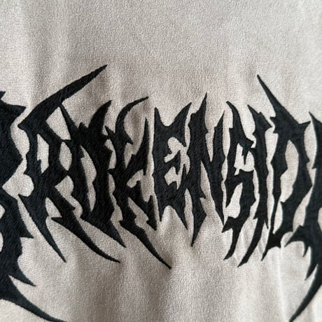【全3色】フェイクスウェード刺繍半袖Tシャツ　　F0612-201
