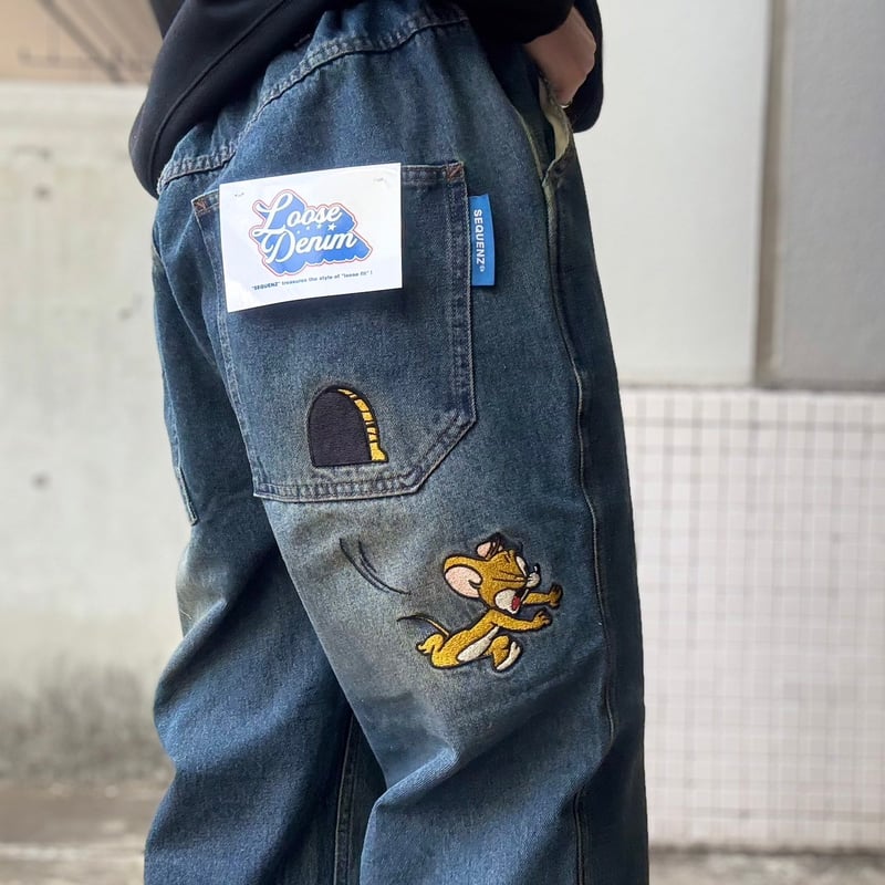 全3色】トムジェリデニムパンツ 24170900 | VARG Giraffe larch