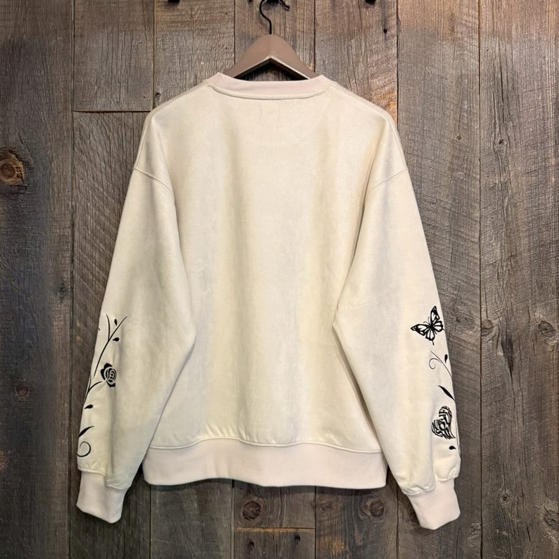 全2色】 スウェードポンチ袖刺繍長袖スウェット E25412S | VARG Giraf