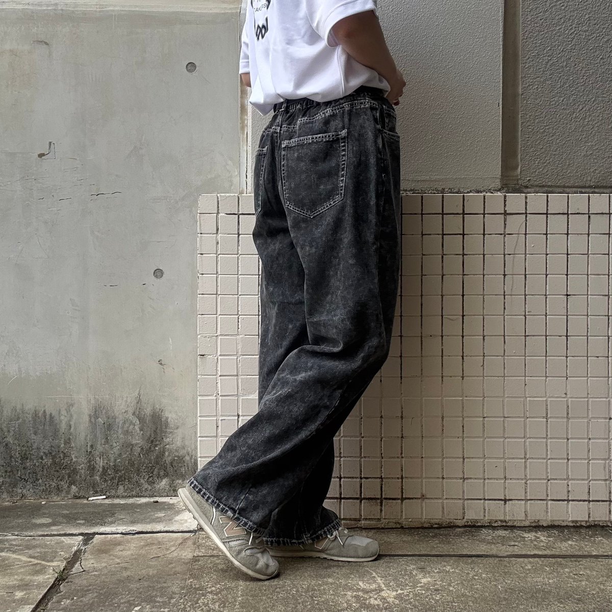 全2色】ケミカルワイド5ポケデニムパンツ 4S-H767 | VARG Giraffe