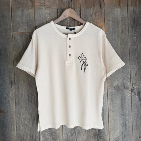 【全2色】ワッフルクロスヘンリーTシャツ　235570