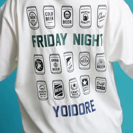 YOIDORE ヘベレケビール半袖Tシャツ オーバーサイズ ワイドシルエット 826209