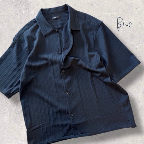 メッシュシャツ ワイドシルエット 透け感ショートシャツ 441054