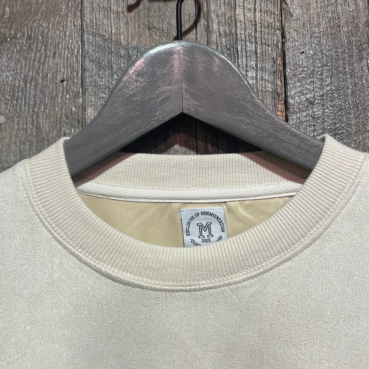 全3色】ポンチスウェードヒゲ刺繍スウェット （B柄） Q24-404