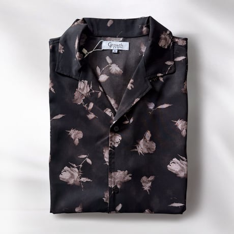 花柄シャツ ポリエステル オープンカラー メンズ 252-3620