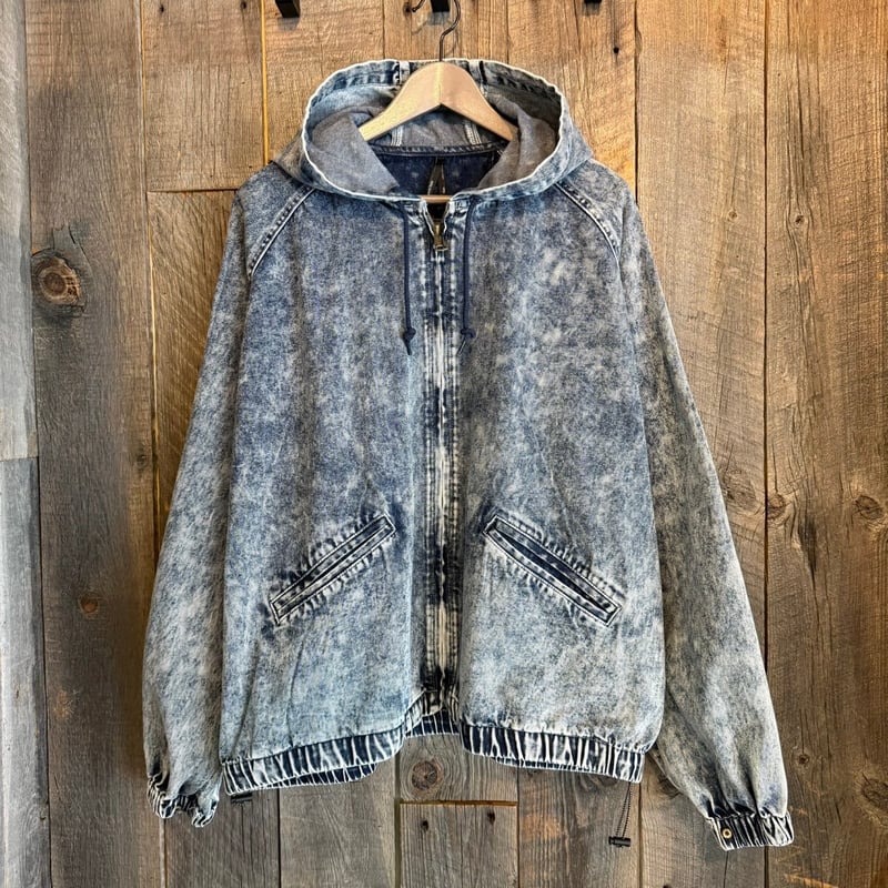 全2色】ケミカルデニムフードジャケット 224329 | VARG Giraffe