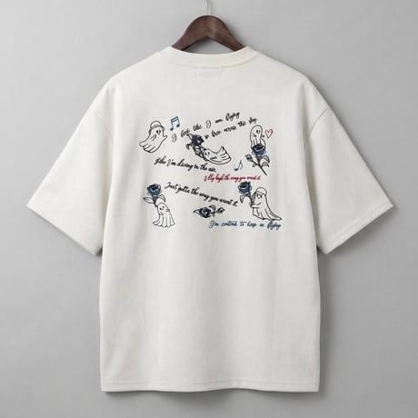 スウェードTシャツ ファントム刺繍 半袖 262-3106