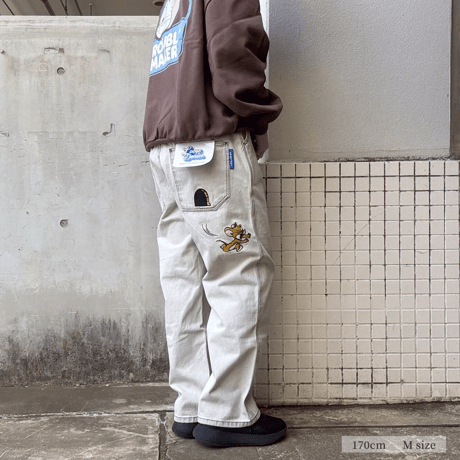 デニムパンツ コットン混 カジュアル メンズ 24170900