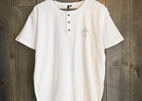 【全2色】ラインストーンテレコヘンリーネックTシャツ　235583