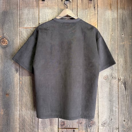 【全2色】ネックレス付スウェードタッチ半袖Tシャツ　　N26-407-21S