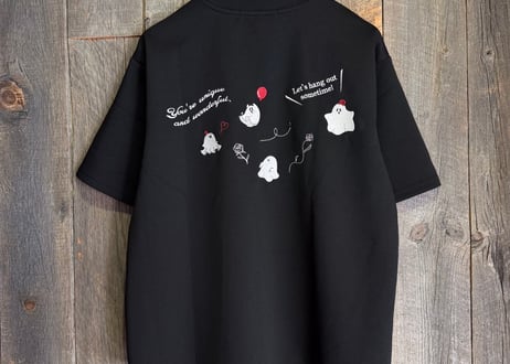 【全3色】ゴースト刺繍ポンチ半袖Tシャツ　235582
